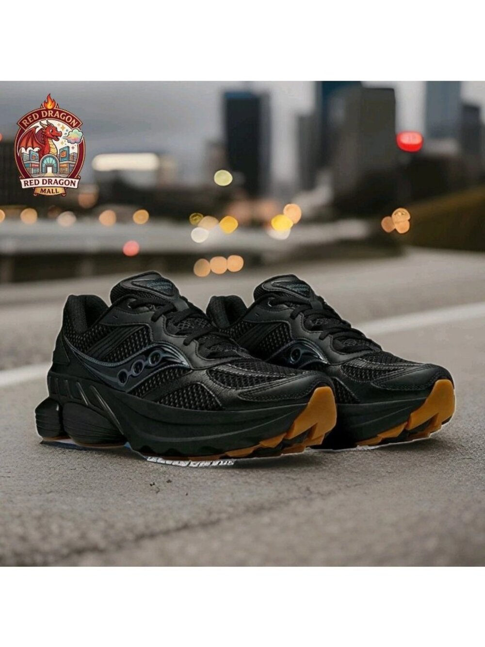 Saucony Grid NXT Triple Black Sneakers - M6 / W7.5